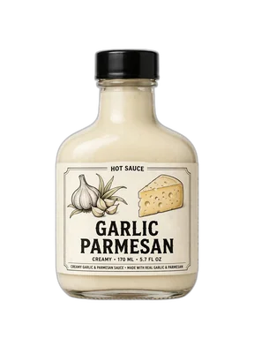 Garlic Parmesan sauce bottle