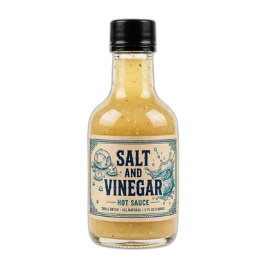 Salt and Vinegar sauce bottle