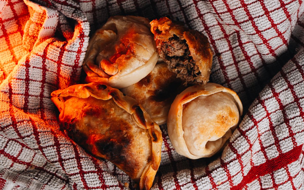 Golden empanadas, the shell Taco Bell and Milk Bar filled with birthday cake